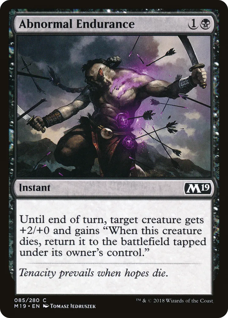 Abnormal Endurance from Core Set 2019 - Magic: The Gathering