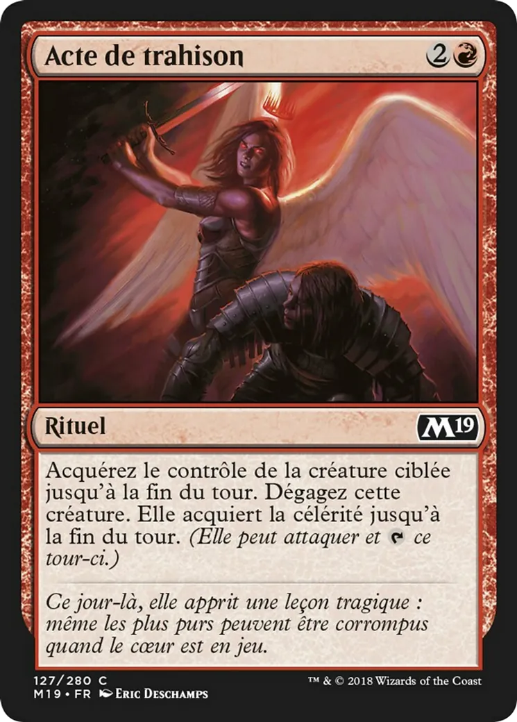 Acte de trahison — Core Set 2019 — Magic: The Gathering