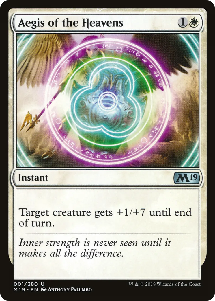 Égide des Cieux — Core Set 2019 — Magic: The Gathering