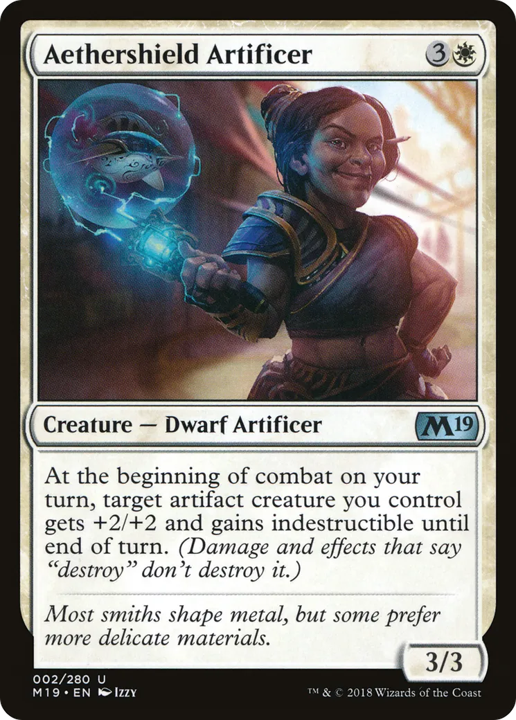 Aethershield Artificer — Core Set 2019 — Magic: The Gathering