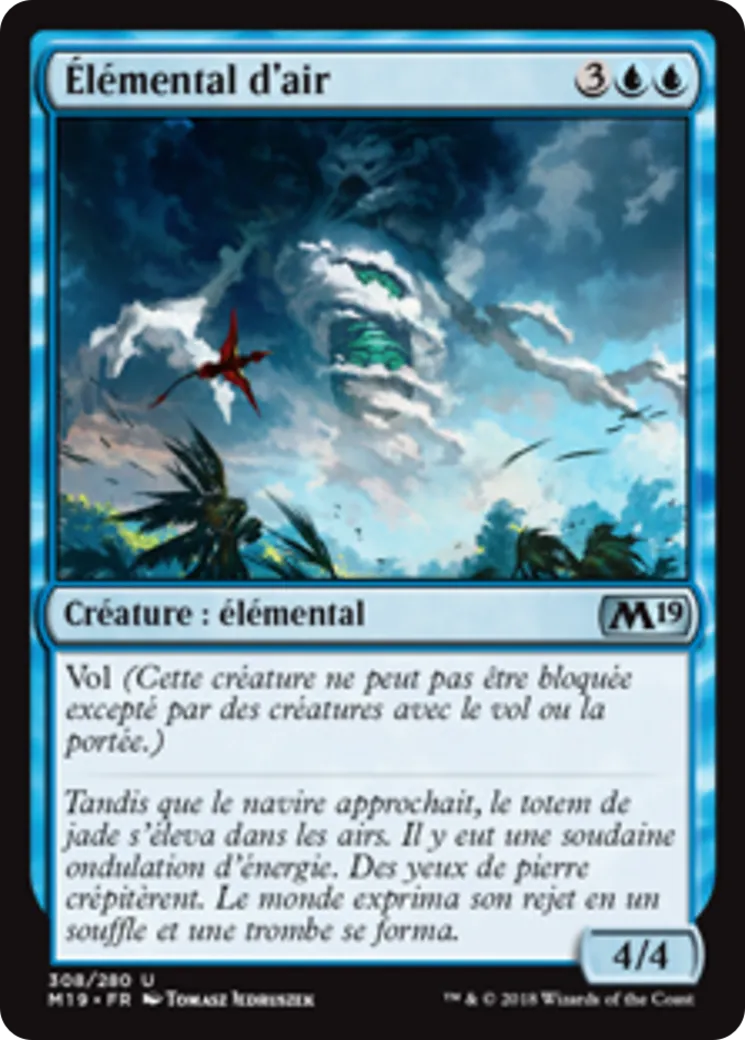 Élémental d'air — Core Set 2019 — Magic: The Gathering