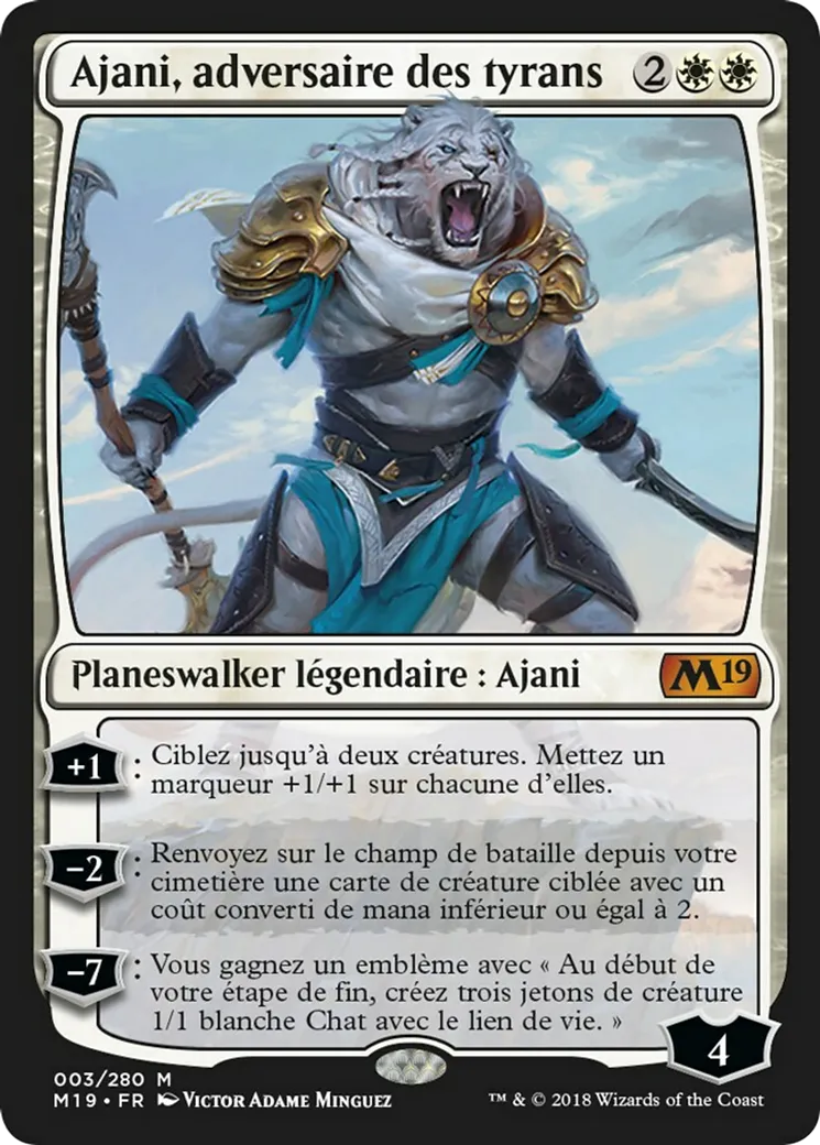 Ajani, adversaire des tyrans — Core Set 2019 — Magic: The Gathering