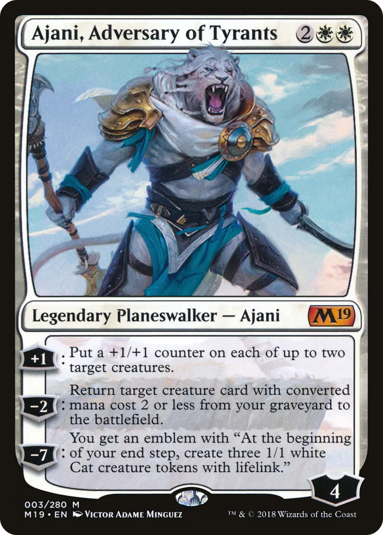 Ajani, Adversary of Tyrants — Core Set 2019 — Magic: The Gathering