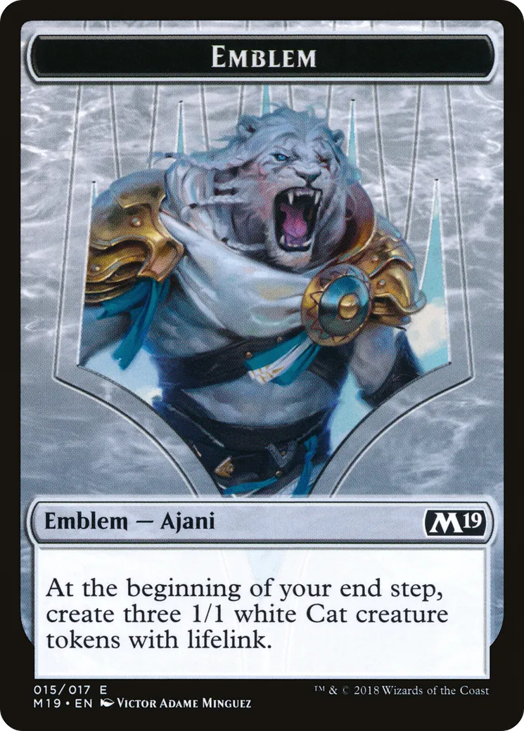 Ajani, Adversary of Tyrants Emblem — Core Set 2019 — Magic: The Gathering