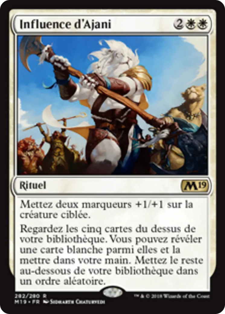 Influence d'Ajani from Core Set 2019 - Magic: The Gathering
