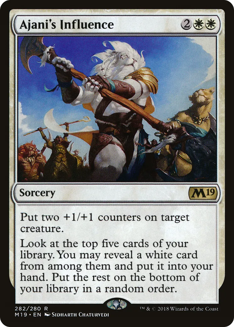 Influence d'Ajani — Core Set 2019 — Magic: The Gathering