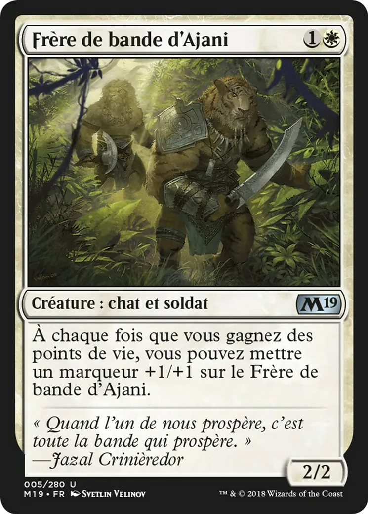 Frère de bande d'Ajani — Core Set 2019 — Magic: The Gathering