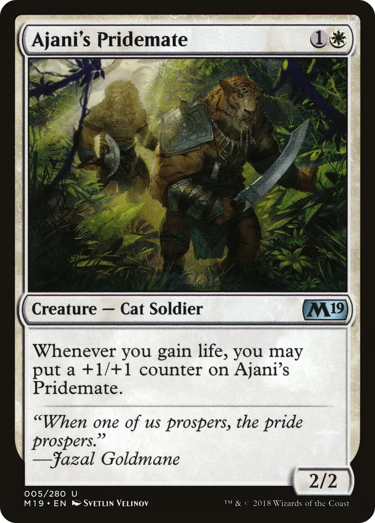 Ajani's Pridemate — Core Set 2019 — Magic: The Gathering