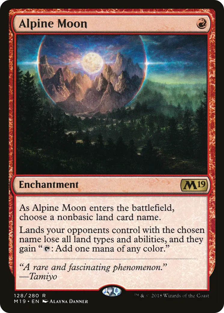 Alpine Moon — Core Set 2019 — Magic: The Gathering