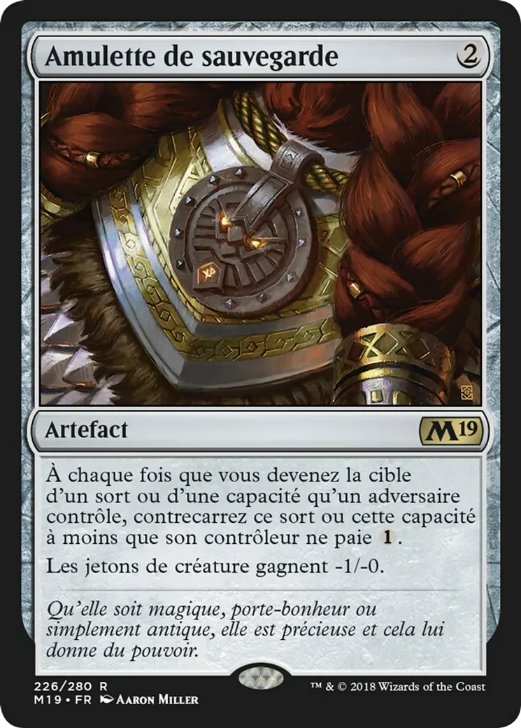 Amulette de sauvegarde — Core Set 2019 — Magic: The Gathering
