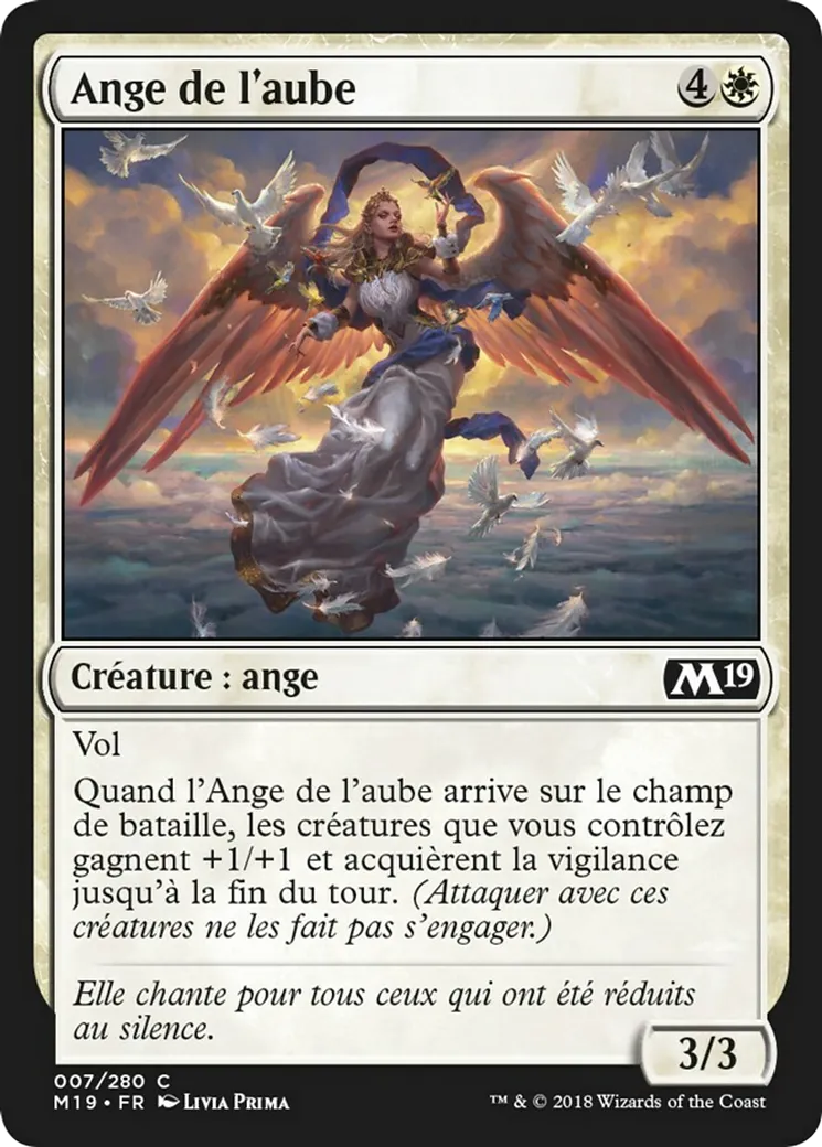 Ange de l'aube — Core Set 2019 — Magic: The Gathering