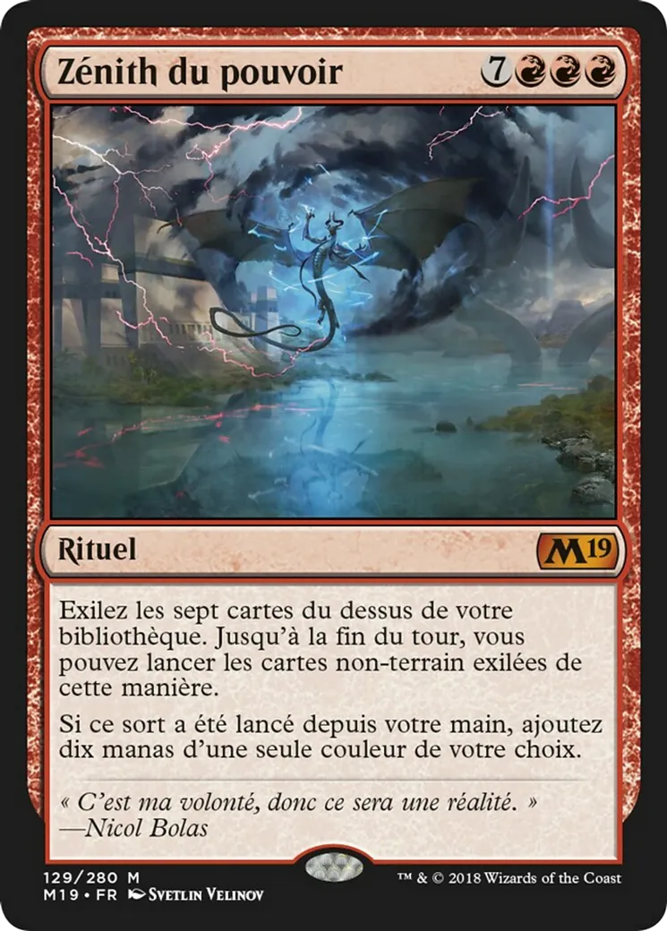 Zénith du pouvoir — Core Set 2019 — Magic: The Gathering