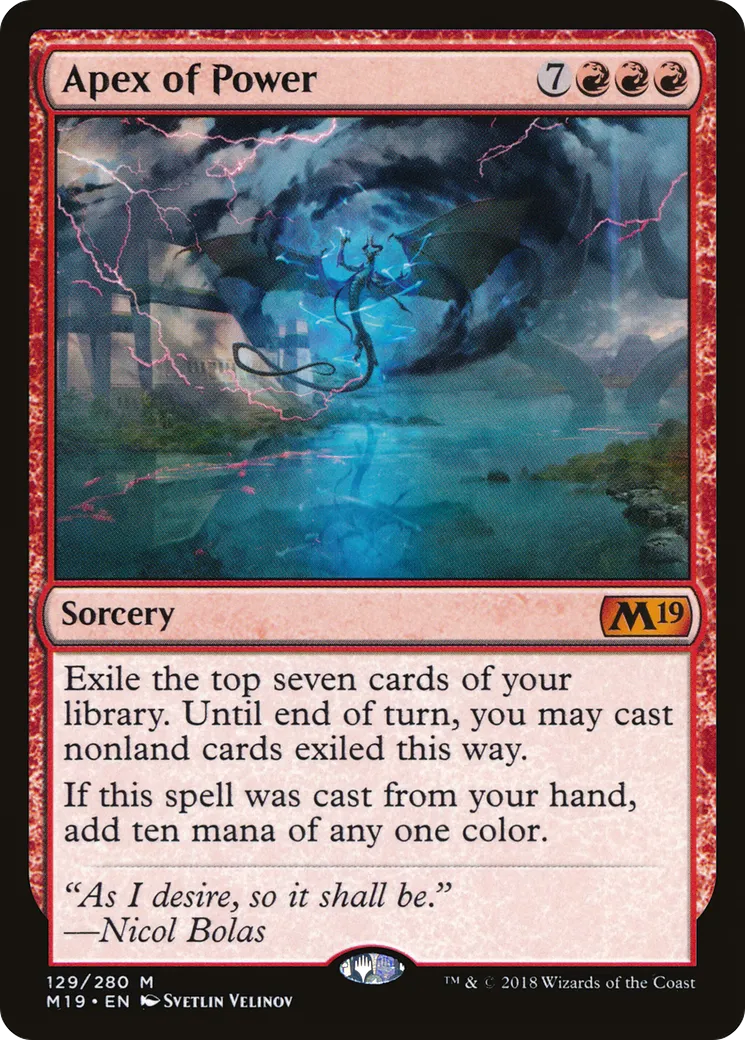 Apex of Power — Core Set 2019 — Magic: The Gathering