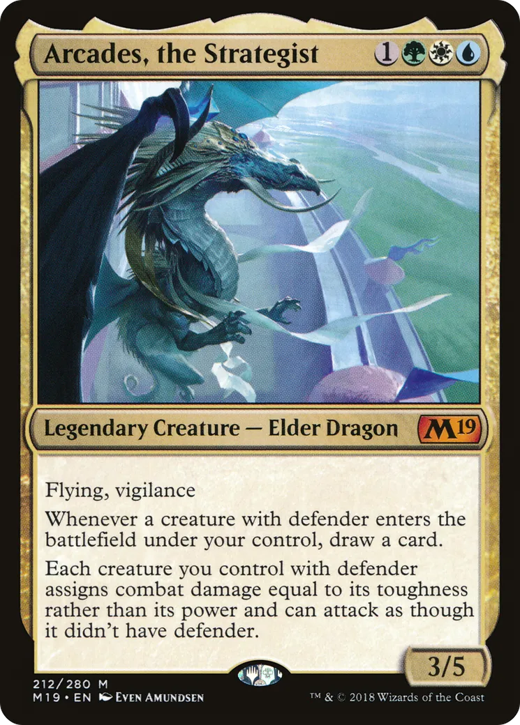 Arcades, the Strategist — Core Set 2019 — Magic: The Gathering
