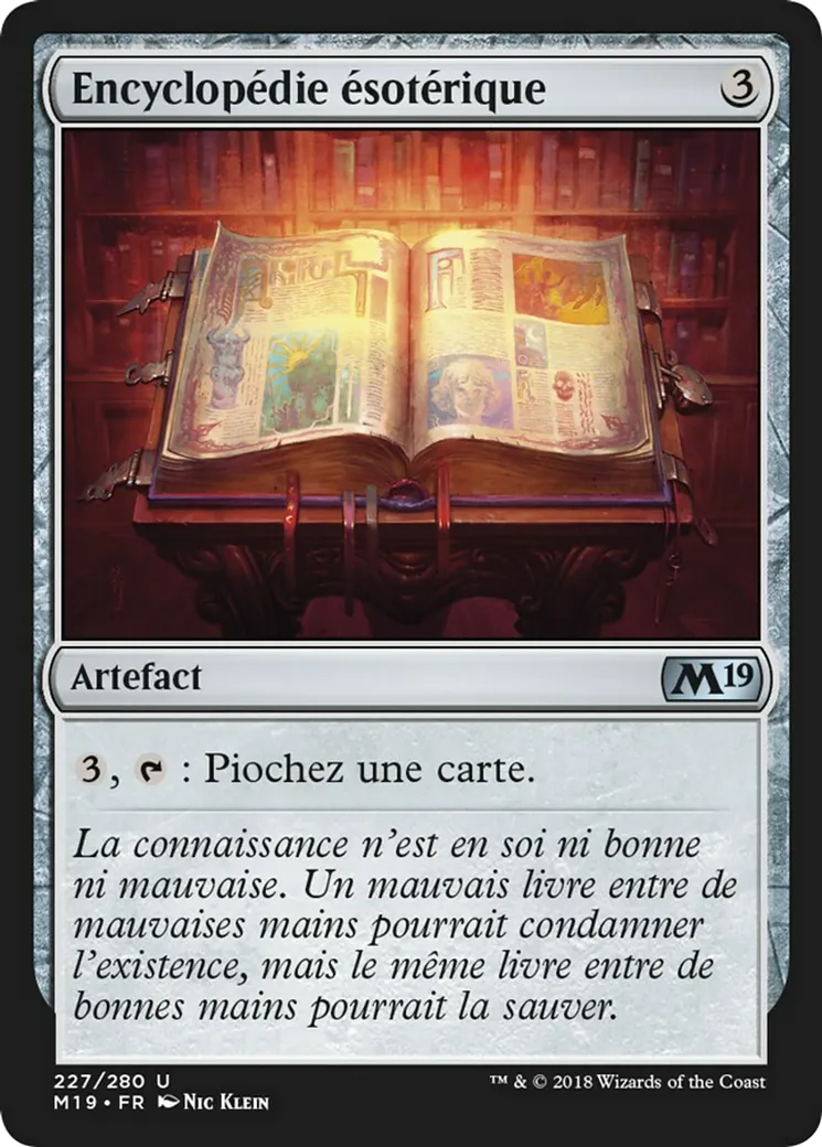 Encyclopédie ésotérique — Core Set 2019 — Magic: The Gathering
