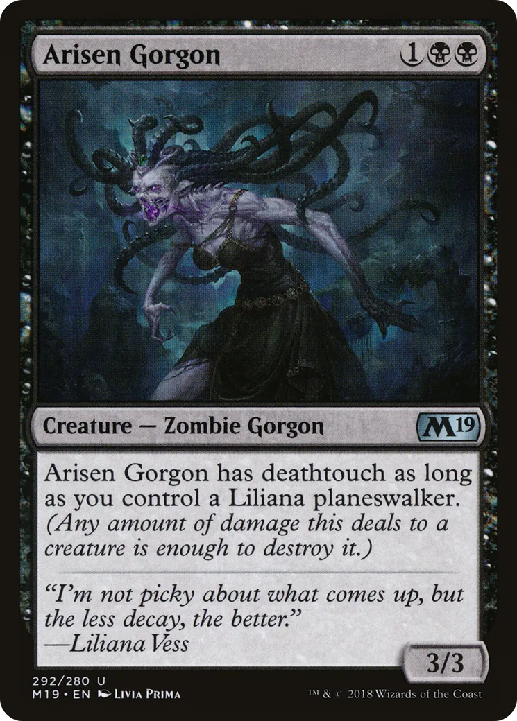 Arisen Gorgon from Core Set 2019 - Magic: The Gathering