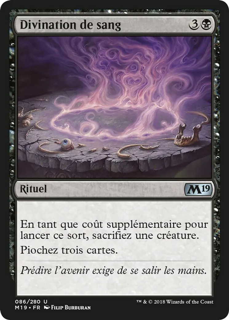 Divination de sang — Core Set 2019 — Magic: The Gathering