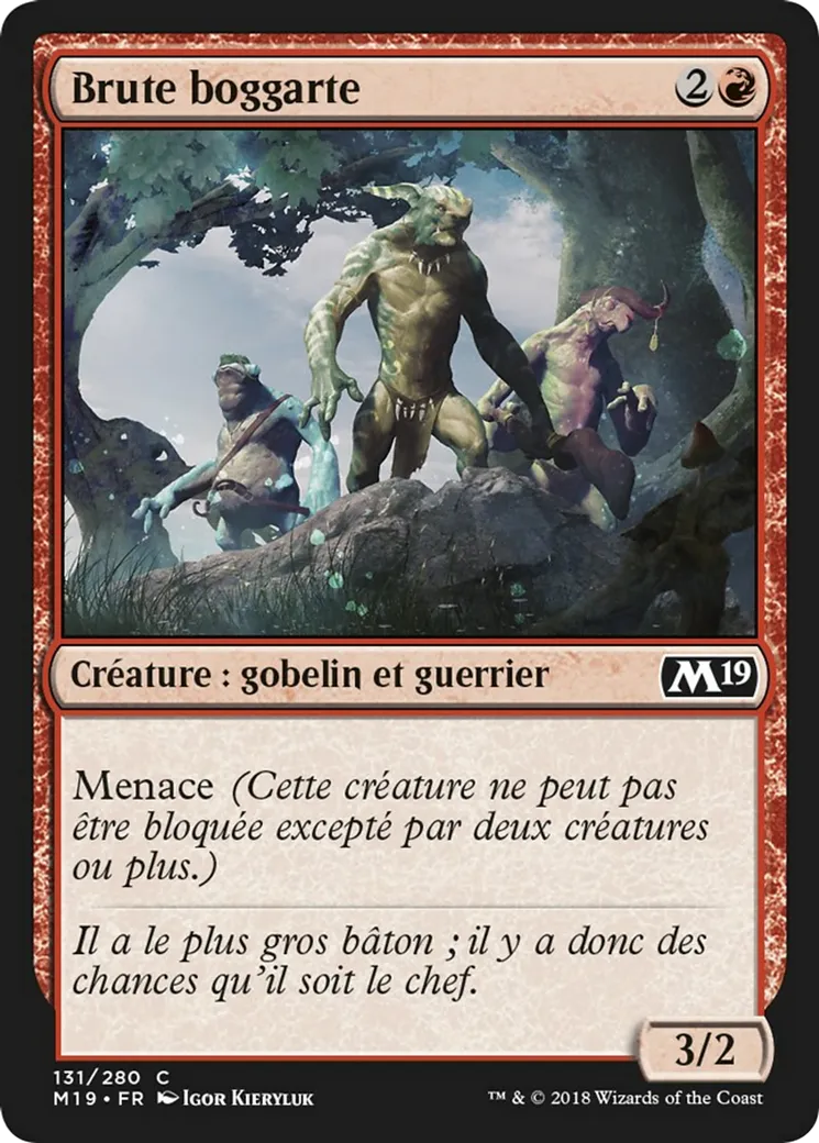 Brute boggarte — Core Set 2019 — Magic: The Gathering