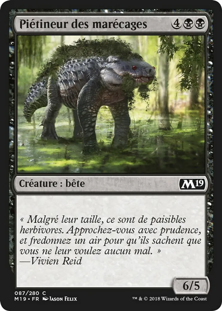 Piétineur des marécages — Core Set 2019 — Magic: The Gathering