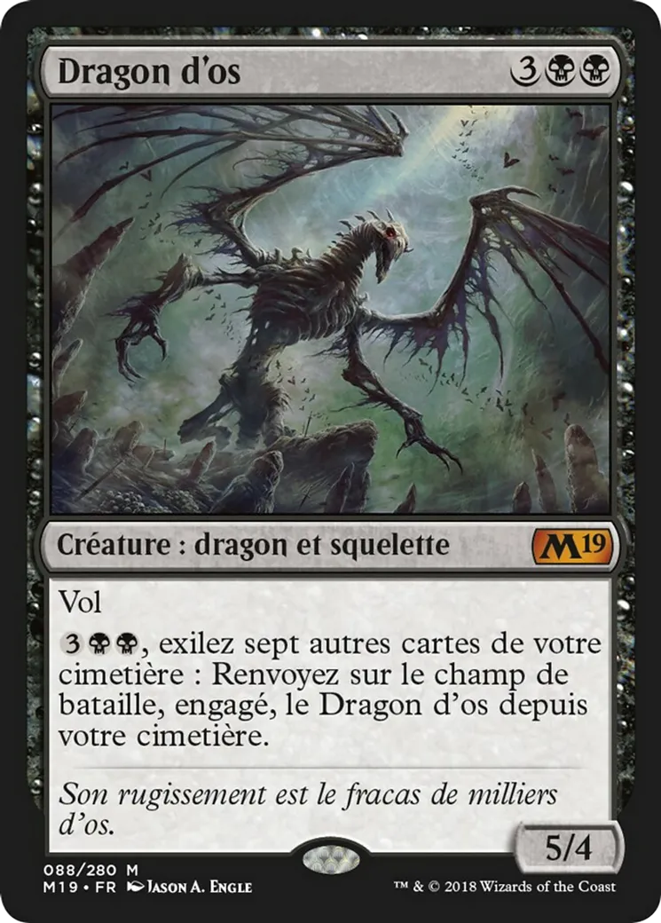 Dragon d'os — Core Set 2019 — Magic: The Gathering
