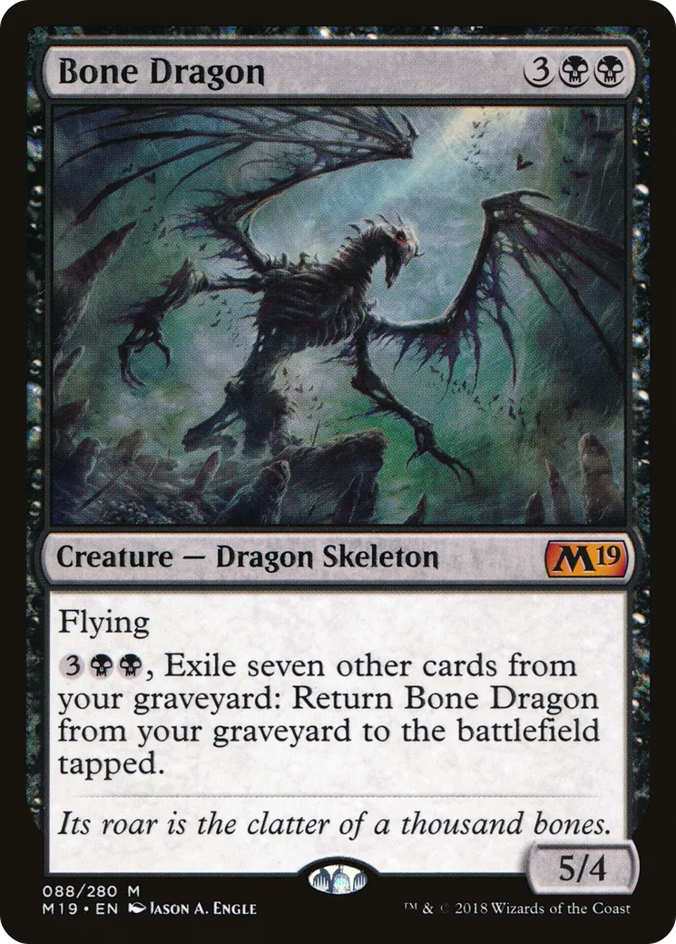 Bone Dragon — Core Set 2019 — Magic: The Gathering