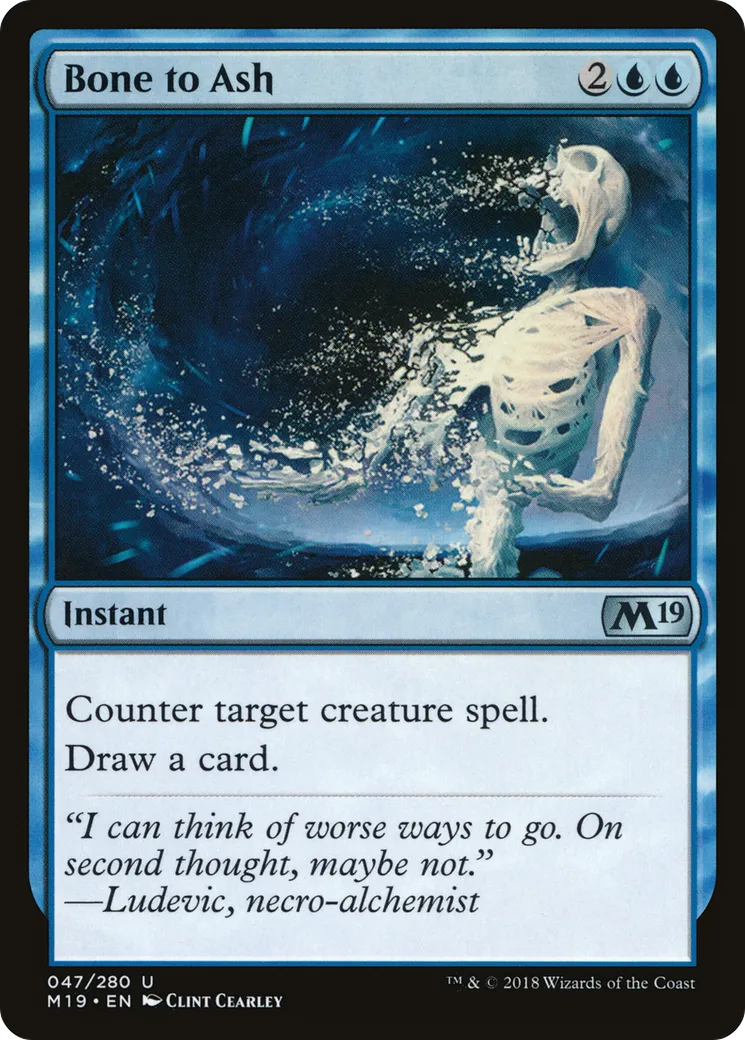 Bone to Ash — Core Set 2019 — Magic: The Gathering