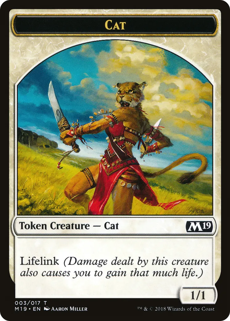 Cat from Core Set 2019 - Magic: The Gathering