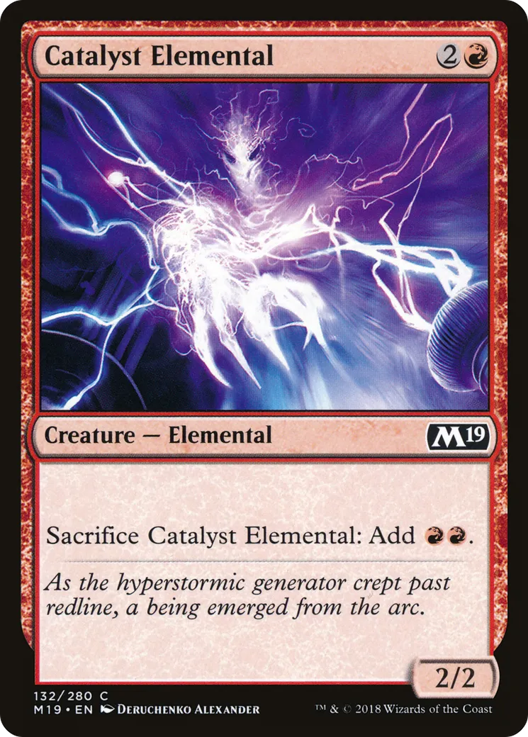 Élémental catalytique — Core Set 2019 — Magic: The Gathering