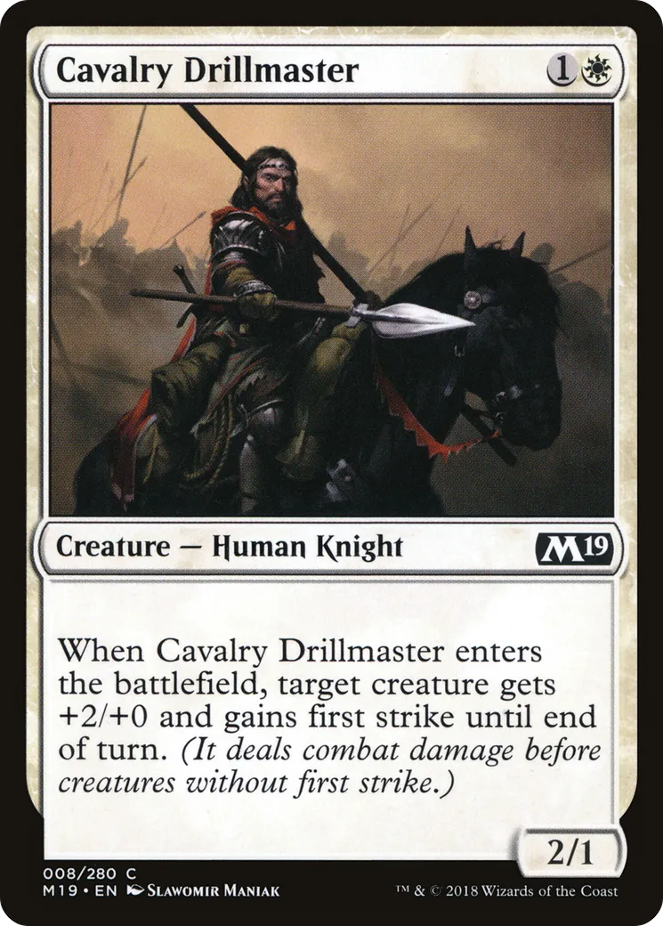Cavalry Drillmaster — Core Set 2019 — Magic: The Gathering