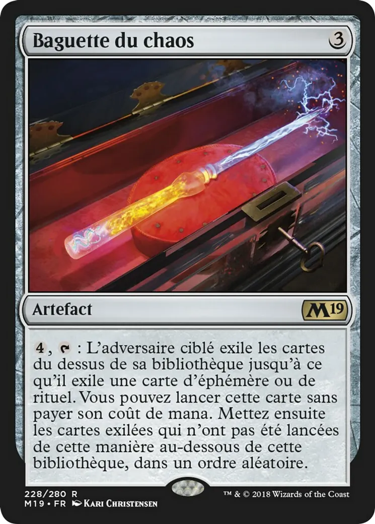 Baguette du chaos — Core Set 2019 — Magic: The Gathering