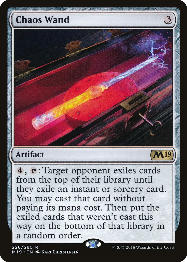 Chaos Wand — Core Set 2019 — Magic: The Gathering
