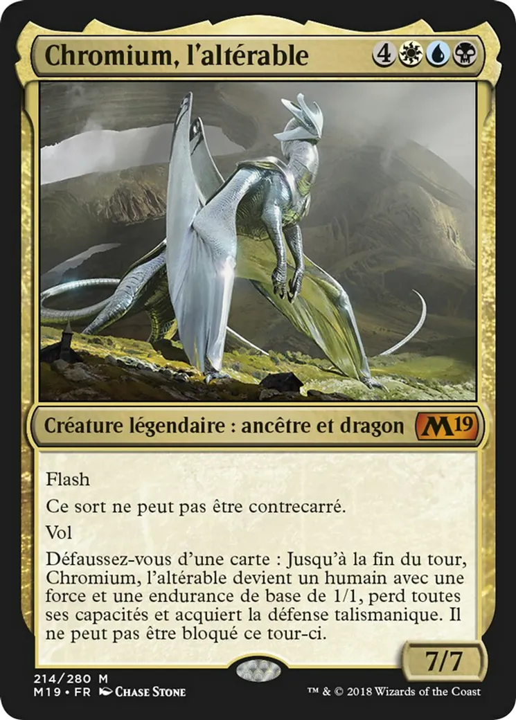 Chromium, l'altérable — Core Set 2019 — Magic: The Gathering
