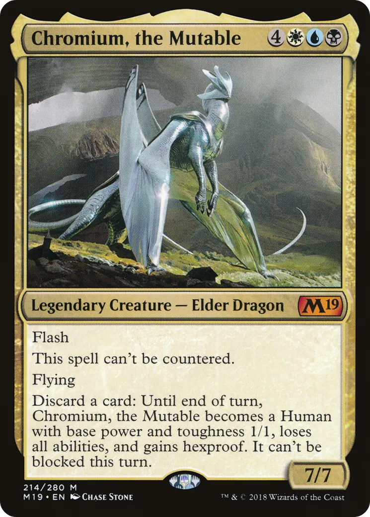 Chromium, the Mutable — Core Set 2019 — Magic: The Gathering