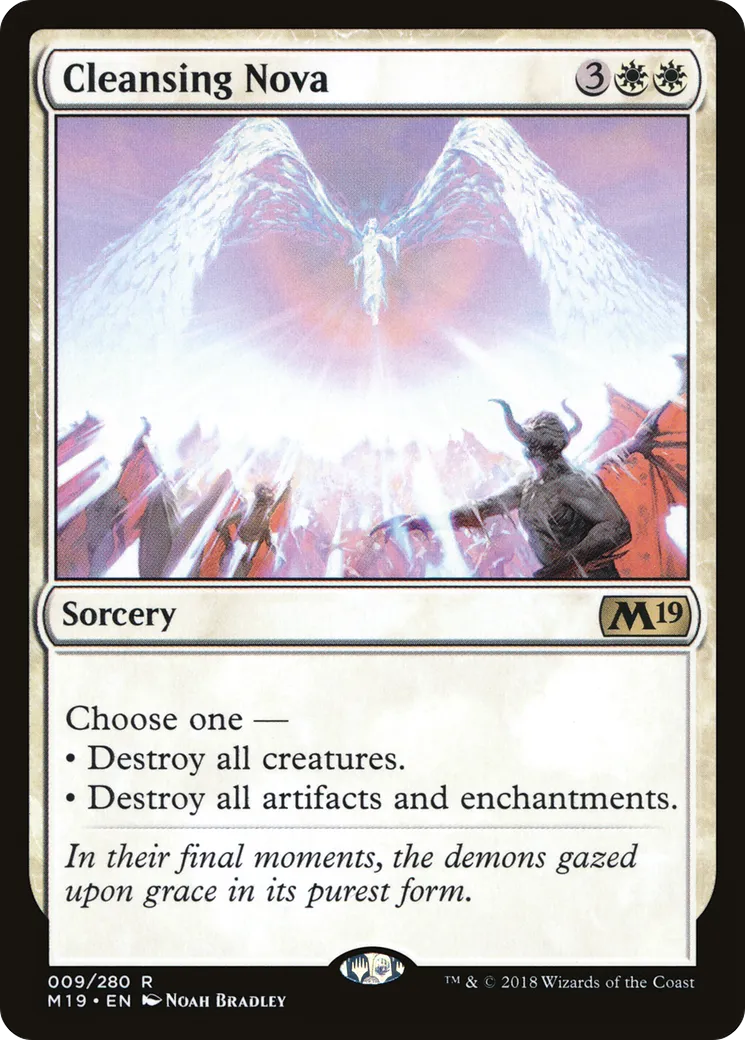 Cleansing Nova from Core Set 2019 - Magic: The Gathering