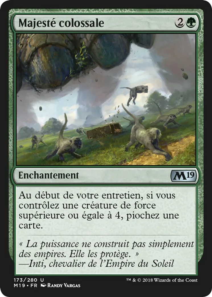 Majesté colossale — Core Set 2019 — Magic: The Gathering