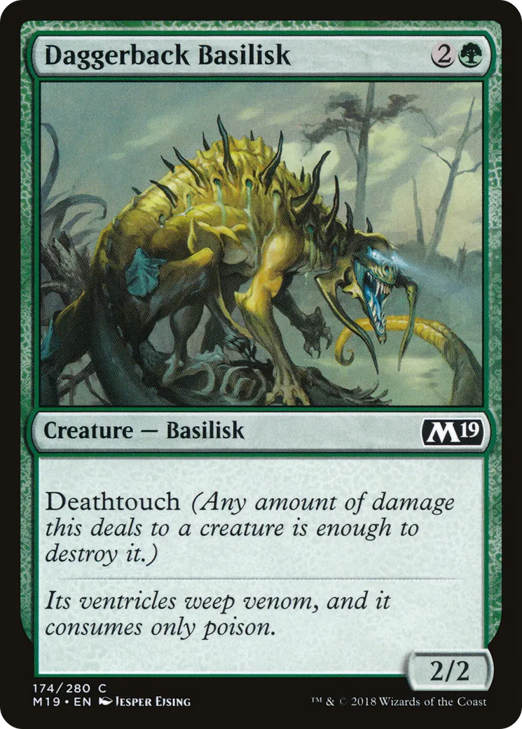 Basilic daguéchine — Core Set 2019 — Magic: The Gathering