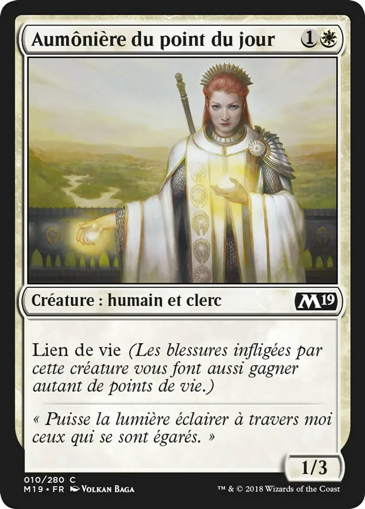 Aumônière du point du jour — Core Set 2019 — Magic: The Gathering