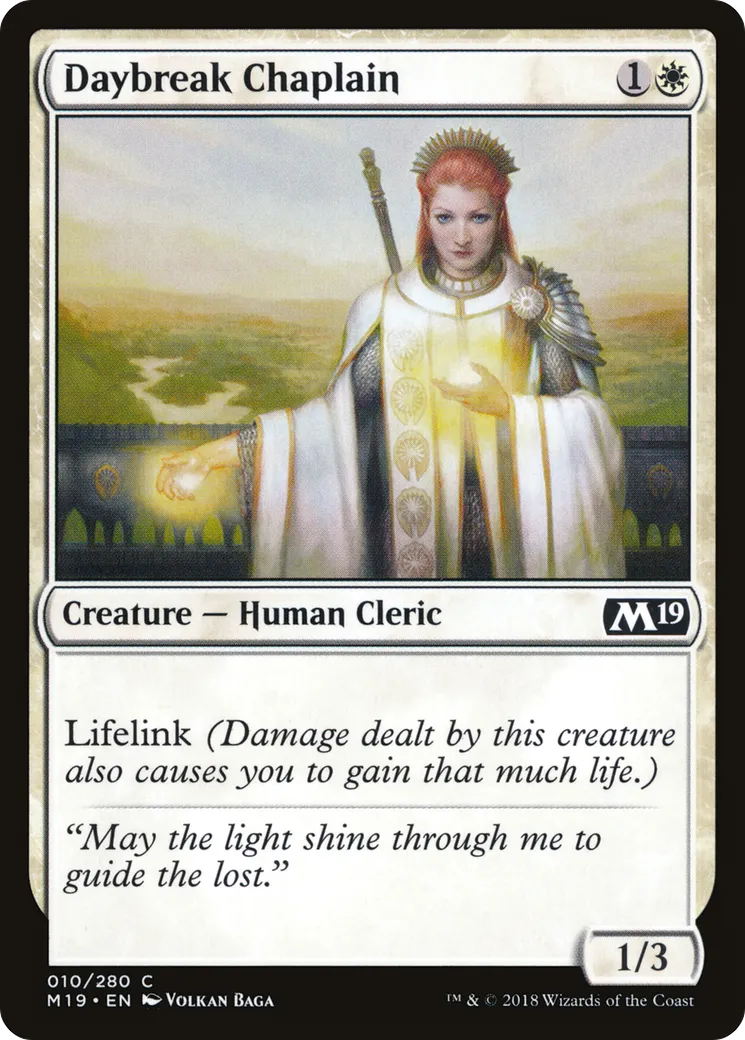 Aumônière du point du jour — Core Set 2019 — Magic: The Gathering