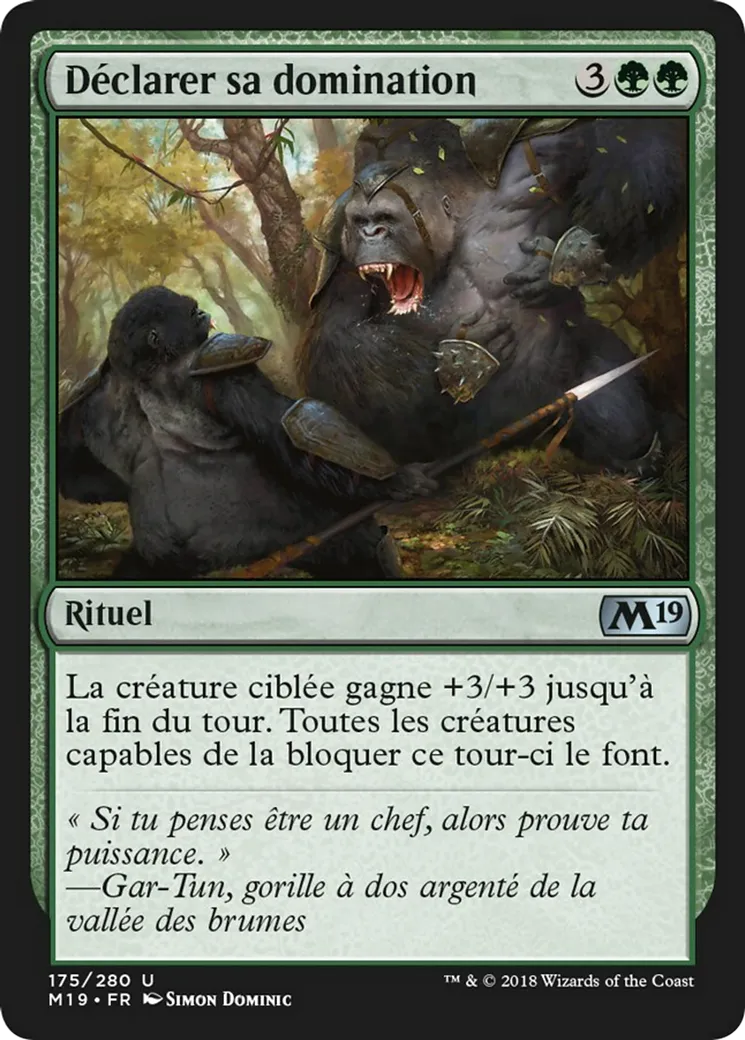 Déclarer sa domination — Core Set 2019 — Magic: The Gathering