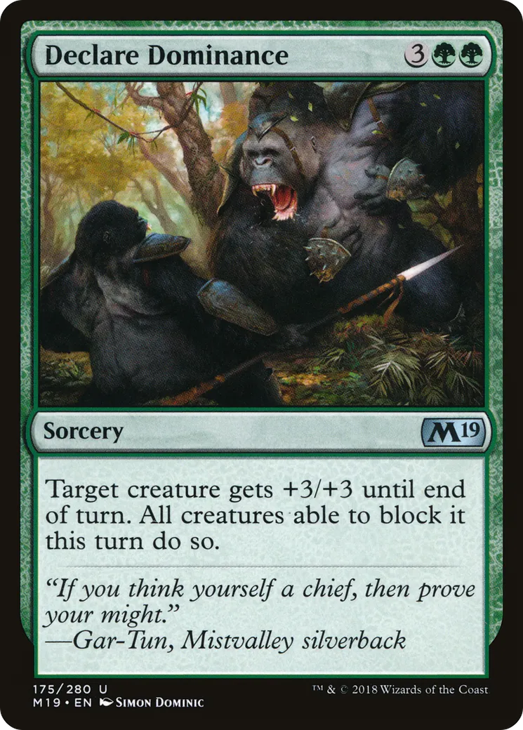 Déclarer sa domination — Core Set 2019 — Magic: The Gathering