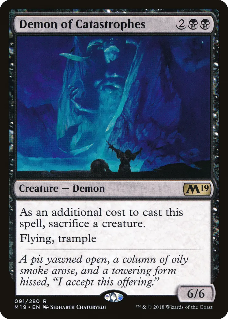 Demon of Catastrophes — Core Set 2019 — Magic: The Gathering
