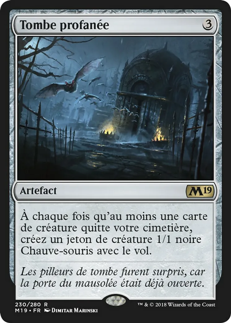 Tombe profanée — Core Set 2019 — Magic: The Gathering