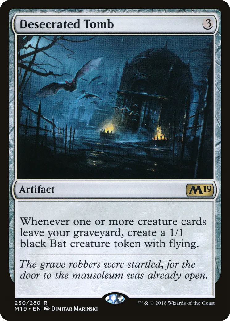 Desecrated Tomb — Core Set 2019 — Magic: The Gathering