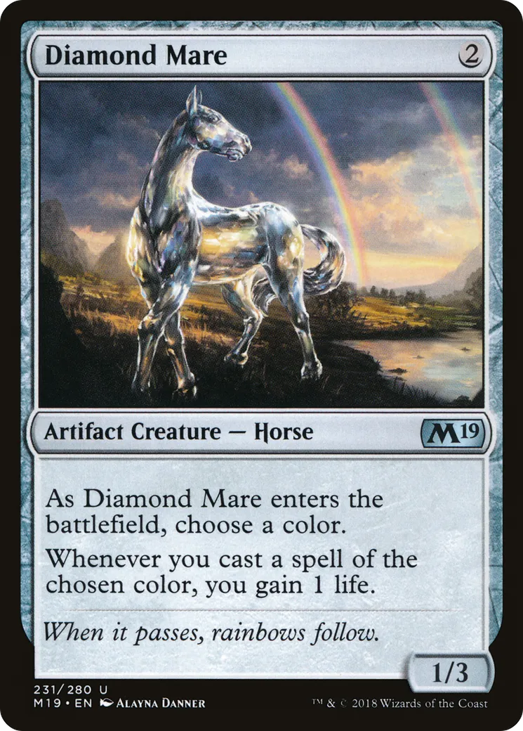 Diamond Mare — Core Set 2019 — Magic: The Gathering