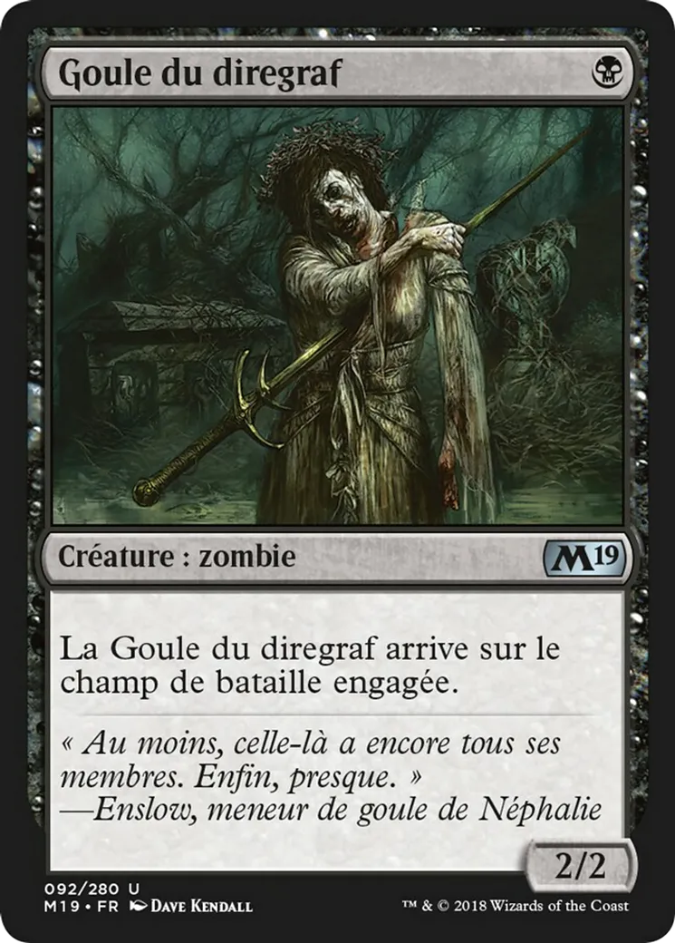 Goule du diregraf — Core Set 2019 — Magic: The Gathering