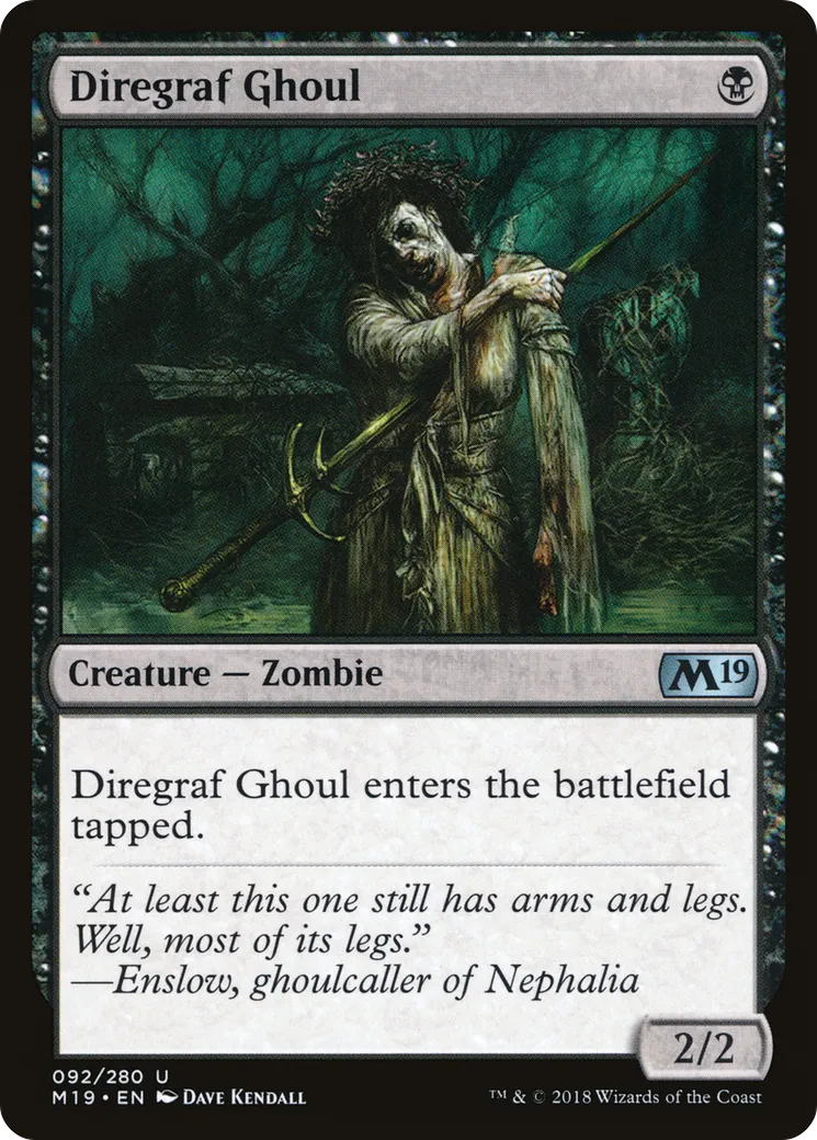 Diregraf Ghoul — Core Set 2019 — Magic: The Gathering