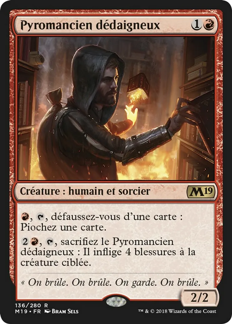 Pyromancien dédaigneux — Core Set 2019 — Magic: The Gathering