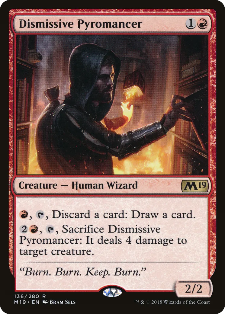 Dismissive Pyromancer — Core Set 2019 — Magic: The Gathering