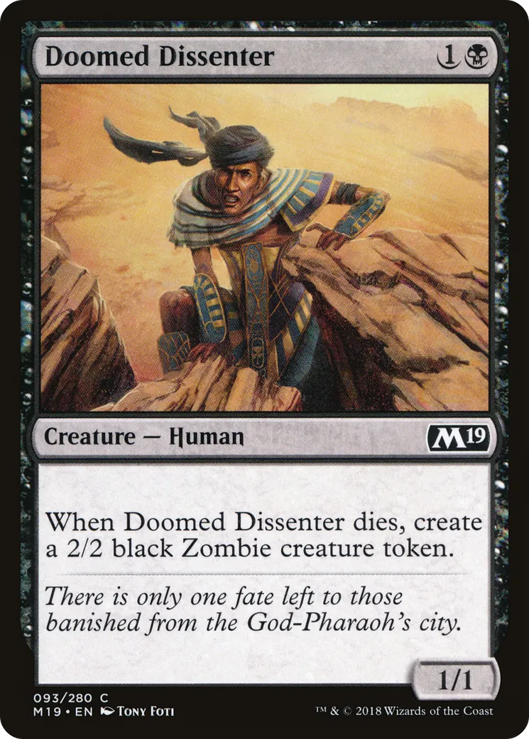 Doomed Dissenter — Core Set 2019 — Magic: The Gathering