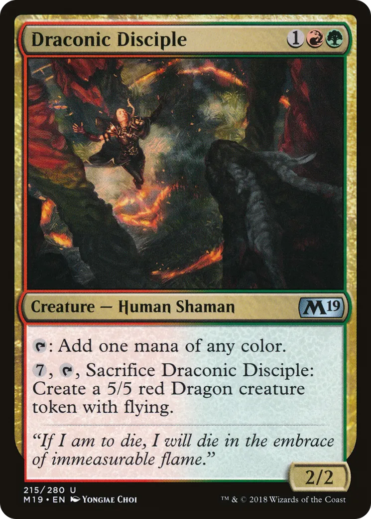 Draconic Disciple — Core Set 2019 — Magic: The Gathering